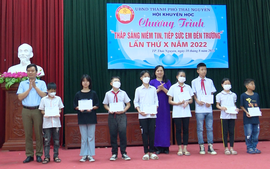 Hội Khuyến học Thái Nguyên: Tặng 96 suất học bổng cho học sinh nghèo hiếu học