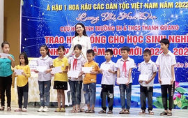 Á hậu Hoa Đan tích cực đóng góp vào các Quỹ Khuyến học tại tỉnh Hải Dương