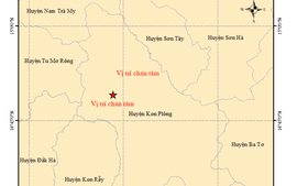 Động đất liên tiếp ở Kon Tum: Sáng 30/8 tiếp tục xảy ra 1 trận động đất ở huyện Kon Plông