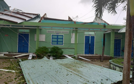 Nhiều trường học ở Quảng Nam thiệt hại nặng nề sau bão Noru