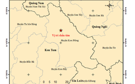 Động đất liên tiếp ở Kon Tum: Sáng 3/9 lại xảy ra động đất ở huyện Kon Plông