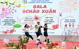 Gala Chào Xuân 2023 của Trường Trung học cơ sở Thành Công hướng về cội nguồn dân tộc