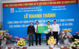 Petrovietnam tặng nhà lớp học cho Trường Tiểu học số 2, Quảng Bình