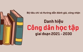Ban hành Bộ tiêu chí và Hướng dẫn đánh giá, công nhận danh hiệu “Công dân học tập” giai đoạn 2021-2030