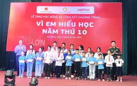 740 triệu đồng học bổng "Vì em hiếu học" tặng học sinh tại tỉnh Bắc Giang