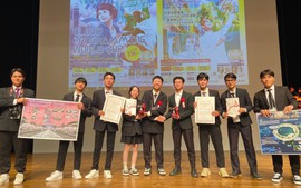 Sinh viên Việt Nam đoạt giải tại cuộc thi quốc tế về thiết kế thực tế ảo tại Nhật Bản
