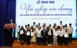 44 tác phẩm đoạt Giải thưởng Văn học trẻ Đại học Quốc gia Thành phố Hồ Chí Minh