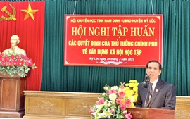 Hội Khuyến học tỉnh Nam Định tổ chức hội nghị tập huấn năm 2023