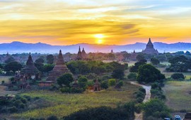 Du lịch Bagan - ngắm mặt trời lặn kì ảo sau hàng nghìn tòa tháp cổ
