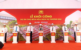 Hà Nội: Khởi công xây dựng chợ dịch vụ - thương mại Bích Hòa, huyện Thanh Oai