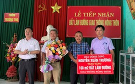 Thanh Hóa: Doanh nhân ủng hộ 168 mét vuông đất làm đường nông thôn