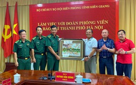 Hội Nhà báo Hà Nội làm việc với Bộ đội Biên phòng Kiên Giang