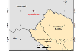 Xảy ra động đất có độ lớn 3.2 gần huyện Mường Tè, tỉnh Lai Châu