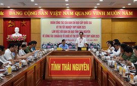 Bộ Giáo dục và Đào tạo làm việc tại tỉnh Thái Nguyên về công tác chuẩn bị thi tốt nghiệp trung học phổ thông