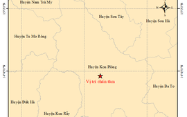 5 trận động đất xảy ra dồn dập trong 7 tiếng tại Kon Plông (Kon Tum)