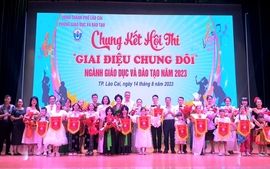 Hội thi "Giai điệu chung đôi" học sinh thành phố Lào Cai