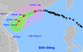 Diễn biến mới nhất ngày 2/9 của bão số 3 giật cấp 15 trên Biển Đông