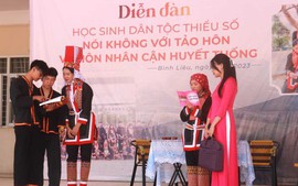 Quảng Ninh: Học sinh tham gia diễn đàn nói không với tảo hôn và hôn nhân cận huyết thống