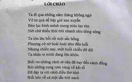 Bài thơ "Lời chào" vào đề thi học sinh giỏi Ngữ văn