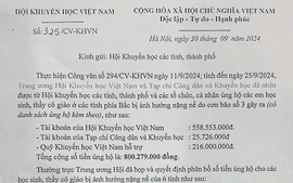 Hội Khuyến học Việt Nam cảm ơn tổ chức, cá nhân ủng hộ đợt phát động hỗ trợ giáo viên học sinh ảnh hưởng bão 