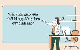 Viên chức giáo viên phải kí hợp đồng theo quy định nào?