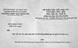 Nhiều giáo viên chưa nắm vững chương trình khi bình luận về lối sống "phông bạt"?