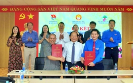 Hội Khuyến học tỉnh Quảng Bình ký kết chương trình phối hợp với các đơn vị