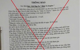 Bộ Giáo dục và Đào tạo cảnh báo văn bản giả mạo giải đạp xe