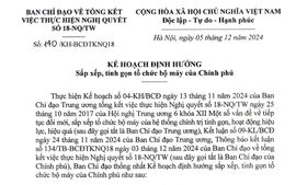 Chính thức ban hành kế hoạch sắp xếp, tinh gọn bộ máy Chính phủ