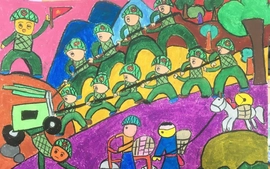Cuộc thi vẽ tranh "Hoan hô chiến sĩ Điện Biên": Sân chơi dành cho thiếu niên, nhi đồng toàn quốc
