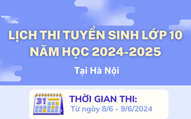 Lịch thi vào lớp 10 năm học 2024-2025 tại Hà Nội