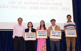 Hội Khuyến học tỉnh An Giang trao gần 100 triệu đồng Học bổng Huỳnh Thiện Nghệ