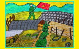 Hơn 100 trường học và khoảng 1.000 "họa sĩ nhí" tham gia cuộc thi vẽ tranh "Hoan hô chiến sĩ Điện Biên"