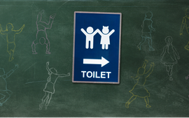 Nhà vệ sinh trở thành không gian vui chơi trong giờ giải lao của học sinh Trung Quốc