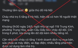 Xử phạt 2 người đăng thông tin sai sự thật về vụ cháy nhà trọ tại Trung Kính