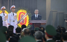 Chủ tịch nước Tô Lâm đọc lời điếu tại Lễ truy điệu Tổng Bí thư Nguyễn Phú Trọng