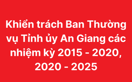 Liên quan tới gói thầu do công ty AIC, Tỉnh ủy An Giang chịu kỷ luật