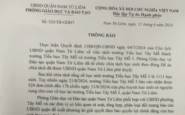 Vụ hàng trăm phụ huynh "quây" trường: Ngày 23/8 sẽ thông báo chính thức phương án giải quyết