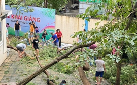 Hơn 100 trường học tại Hà Nội đóng cửa do bão số 3