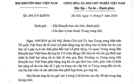 Hội Khuyến học Việt Nam kêu gọi ủng hộ giáo viên và học sinh thiệt hại do bão số 3 Yagi