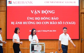 Agribank chung sức cùng các địa phương và người dân khắc phục hậu quả của cơn bão số 3