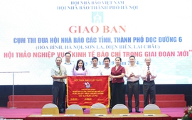 Giao ban Cụm thi đua hội nhà báo các tỉnh, thành phố dọc đường 6 năm 2024