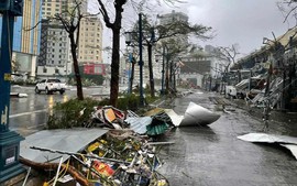 Khung cảnh tan hoang tại Quảng Ninh sau bão số 3 - bão Yagi