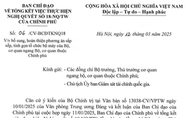 Chính phủ yêu cầu trong tháng 1, các bộ ngành hoàn thiện đề án tinh gọn bộ máy