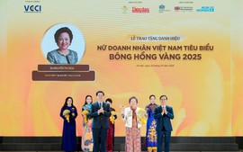 Chủ tịch Tập đoàn BRG lần thứ 6 được vinh danh TOP 10 “Nữ doanh nhân Việt Nam tiêu biểu - Bông hồng Vàng 2025”