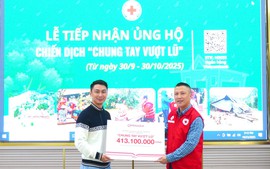 Tập đoàn và người Openasia hỗ trợ tiền mua nhu yếu phẩm, tái thiết một điểm trường học vùng bão lũ