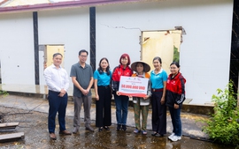 Hội phụ nữ Nghệ An chung tay khắc phục, xây dựng nhà bị sập sau bão cho hội viên