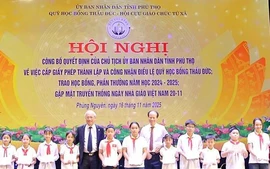 Phú Thọ thành lập Quỹ học bổng Thấu Đức có vốn điều lệ 7,8 tỷ đồng