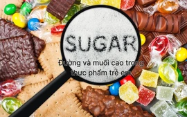 Đường và muối trong thực phẩm trẻ em ở mức báo động