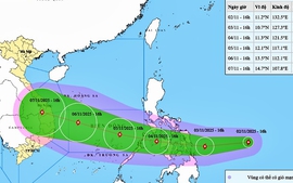 Bão Kalmaegi tiến sát Biển Đông, Nam Trung Bộ có thể mưa to gây lụt lội